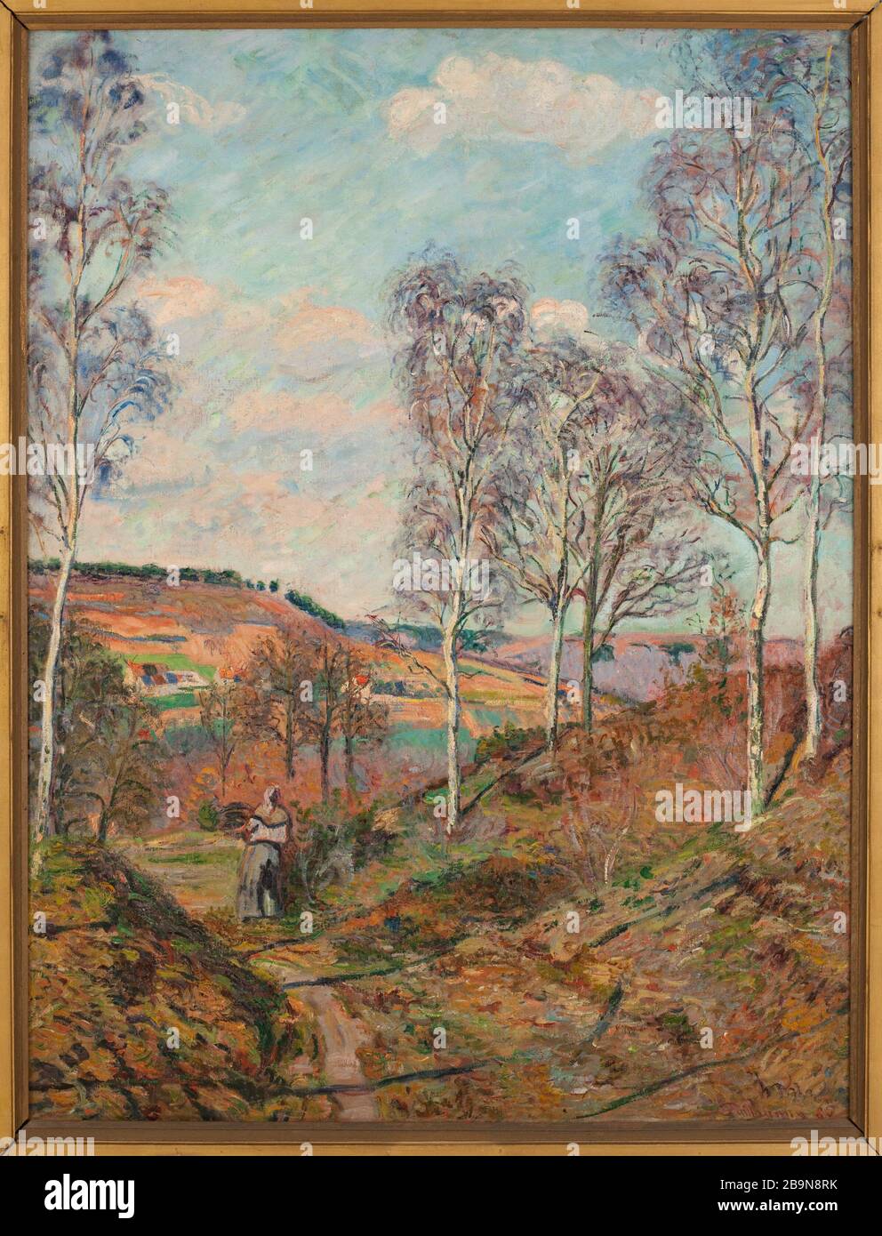 Die Straße zum Tal Armand Guillaumin (1841-1927). "Le chemin vers la vallée". Huile sur toile. 1885. Musée des Beaux-Arts de la Ville de Paris, Petit Palais. Stockfoto