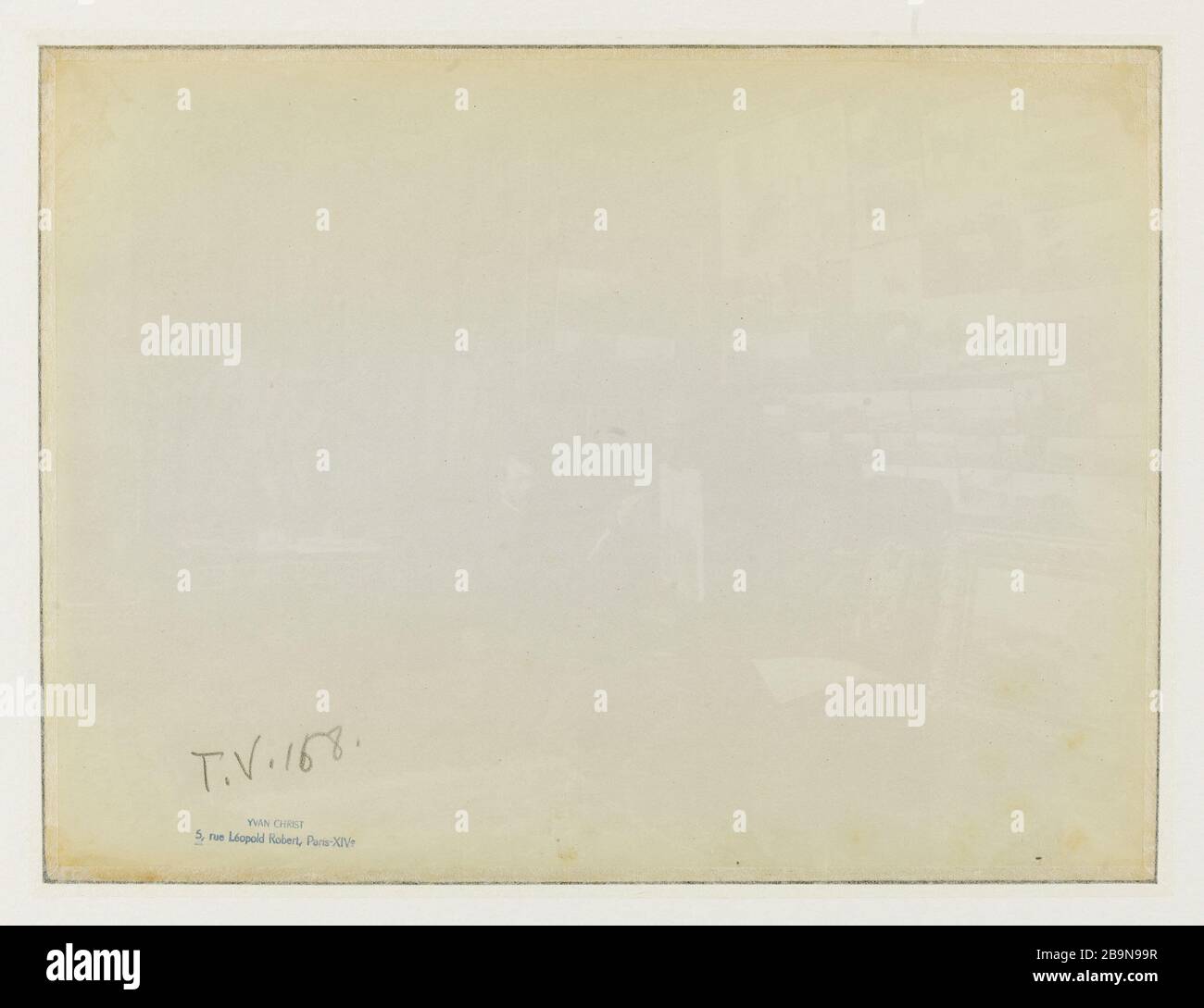 WORKSHOP PAUL VAYSON 'Atelier de Paul Vayson'. Vayson Paul, Peintre - 1842-1911 . Photographie Anonyme, 1880-1890. Musée des Beaux-Arts de la Ville de Paris, Petit Palais. Stockfoto
