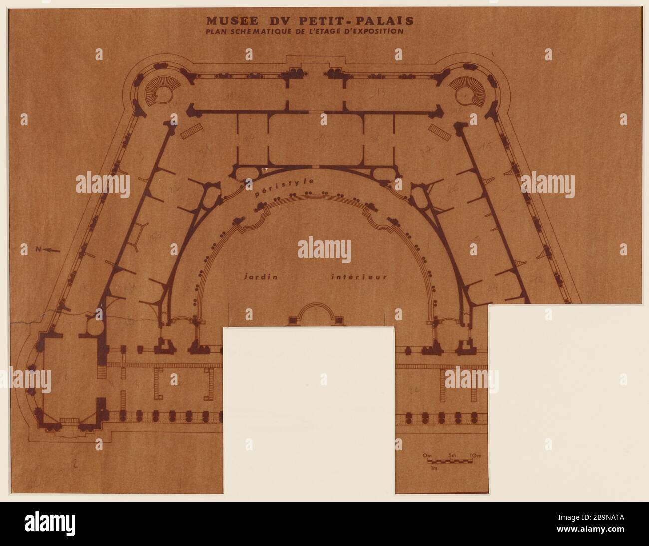 Grundriss des Ausstellungsbodens Stockfoto