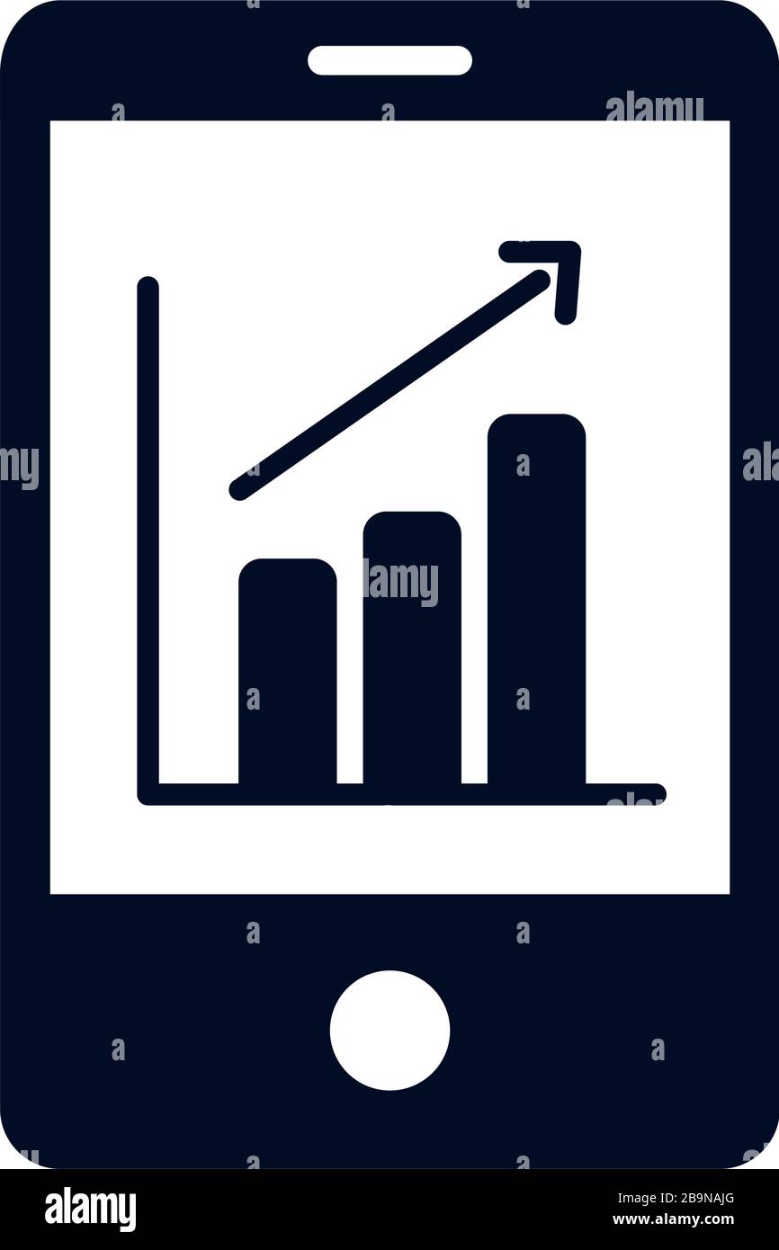 Workflow inisde Smartphone-Balken Silhouetten-Stil Symboldesign ...