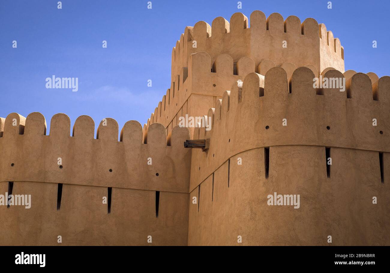 Nizwa ist eine uralte Stadt in der Region Ad Dakhiliyah im Norden Omans Stockfoto