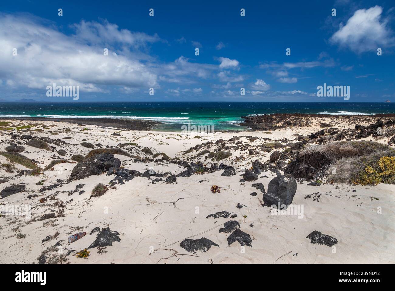 Landschaft von Punta Mujeres. Lanzarote, Kanarische Inseln. Spanien Stockfoto