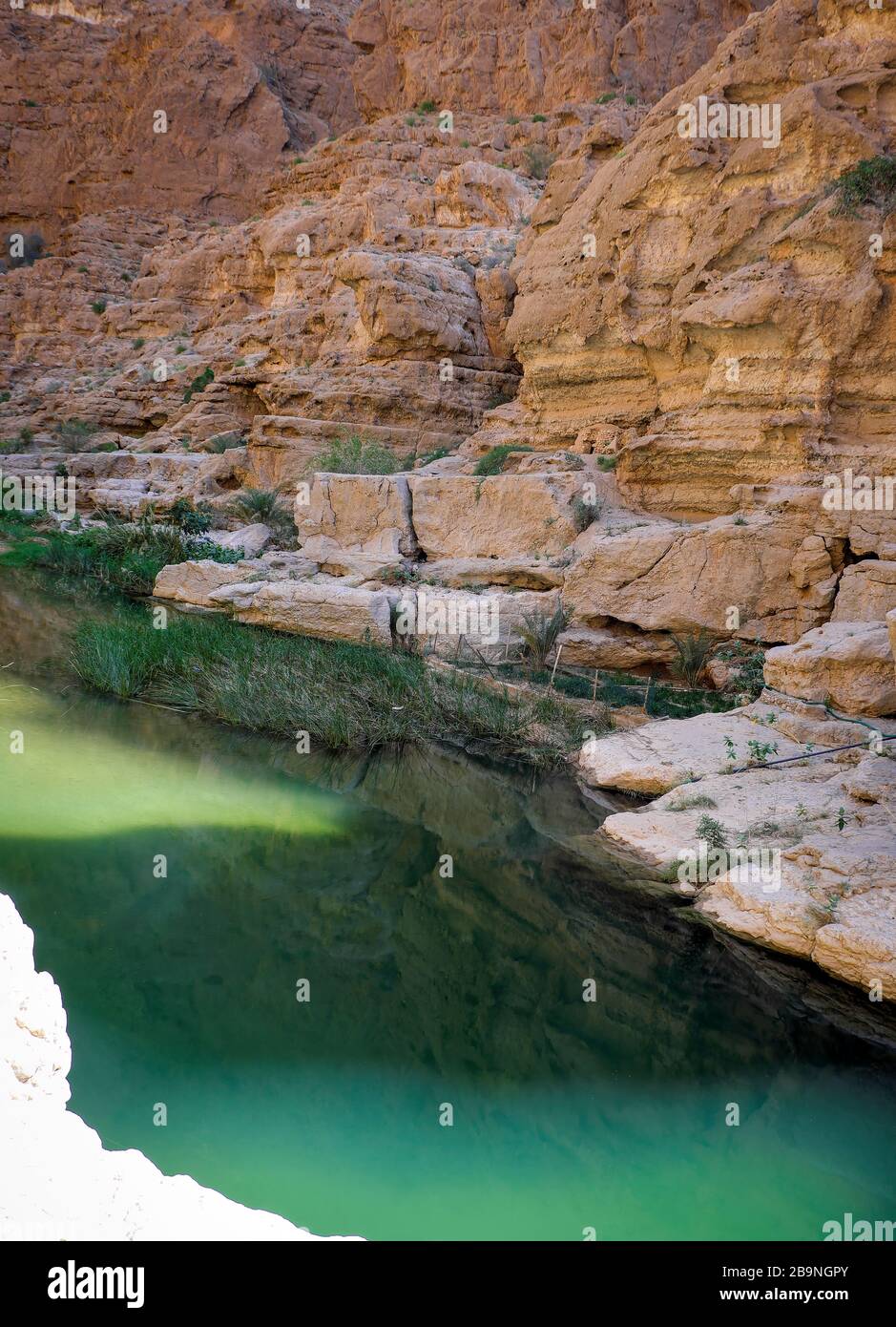 Wadi Shab, Oman Stockfoto