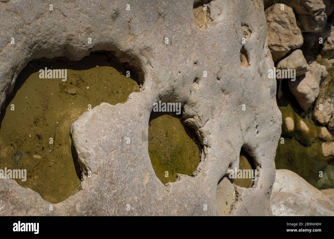 Wadi Shab, Oman Stockfoto