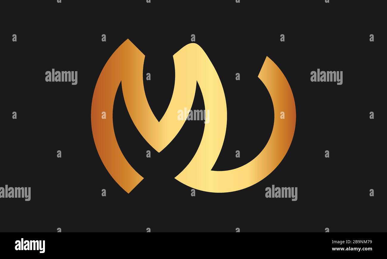 VM, MV Letter Logo Design mit kreativer moderner Trendtypografie und Monogramm-Logo Stock Vektor