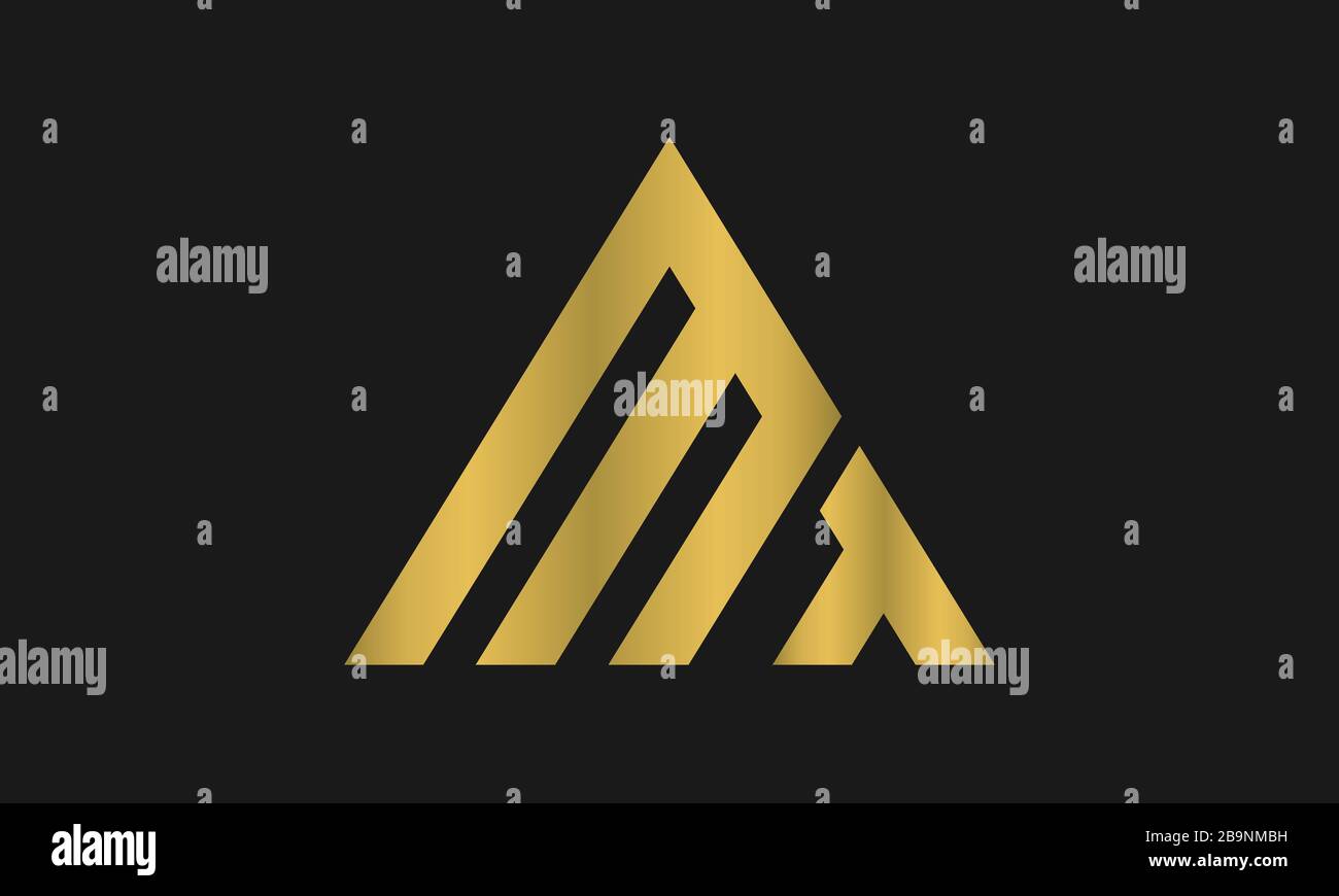 TM, MT Letter Logo Design mit kreativer moderner Trendtypografie und Dreieck-Logo. Stock Vektor