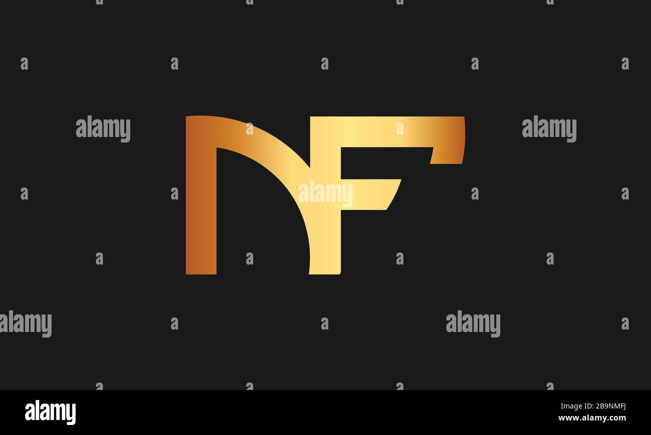 NF, FN Letter Logo Design mit kreativer moderner Trendtypografie und Monogramm Logo. Stock Vektor