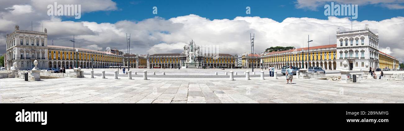 Lissabon Innenstadt von Terreiro do Paço. portugal Stockfoto