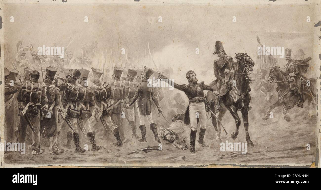 Verteidigung Pantin nach Schommer. Erstes Fragment. Stockfoto