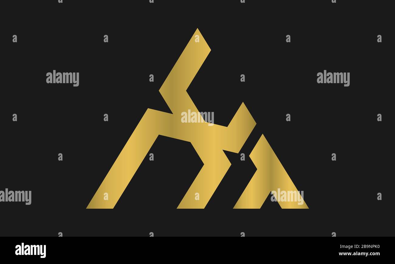 TX, XT Letter Logo Design mit Creative Modern Trendy Typography und Dreieck Logo. Stock Vektor