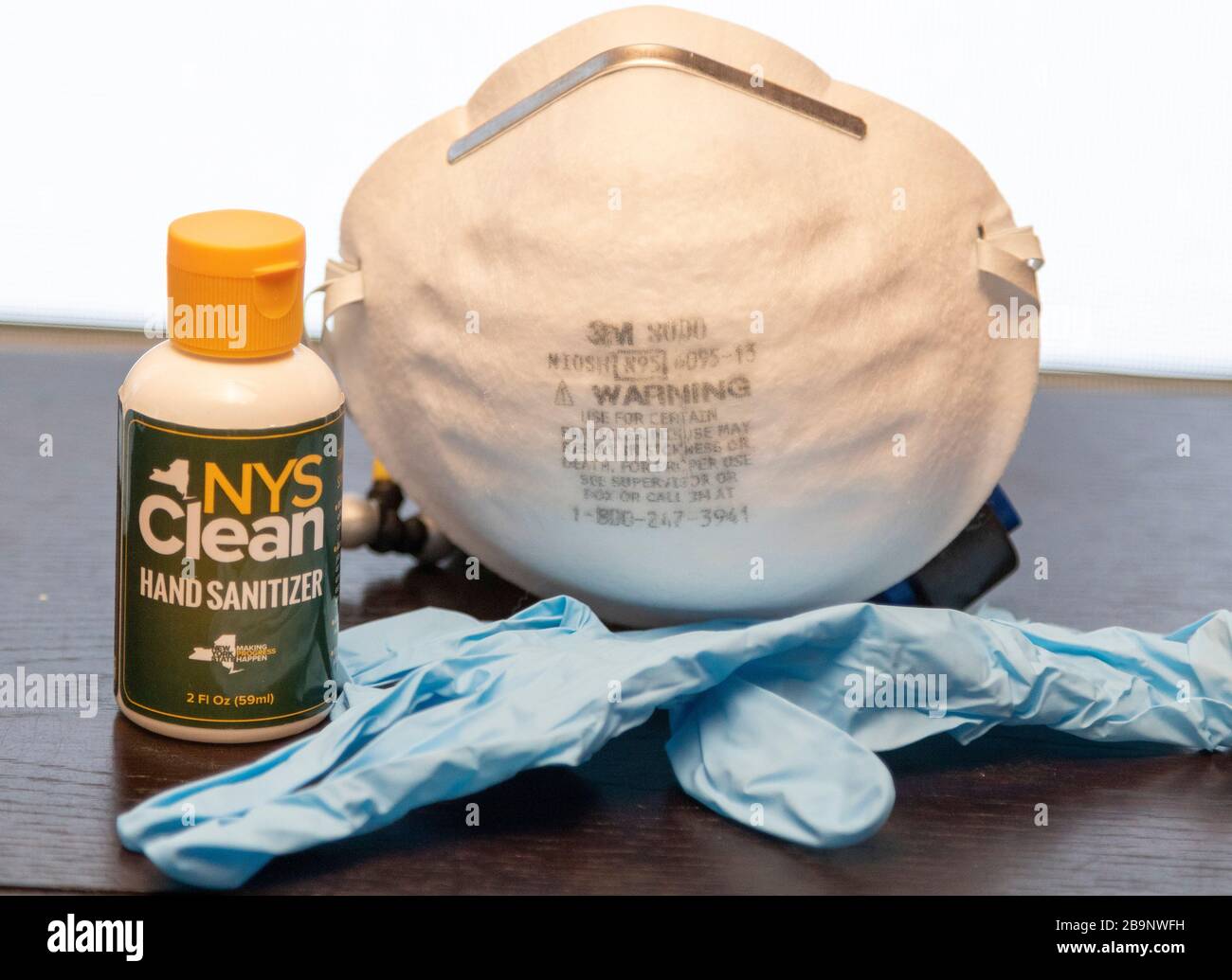 New York State Prison Machte Hand-Desinfektionsmittel Stockfoto
