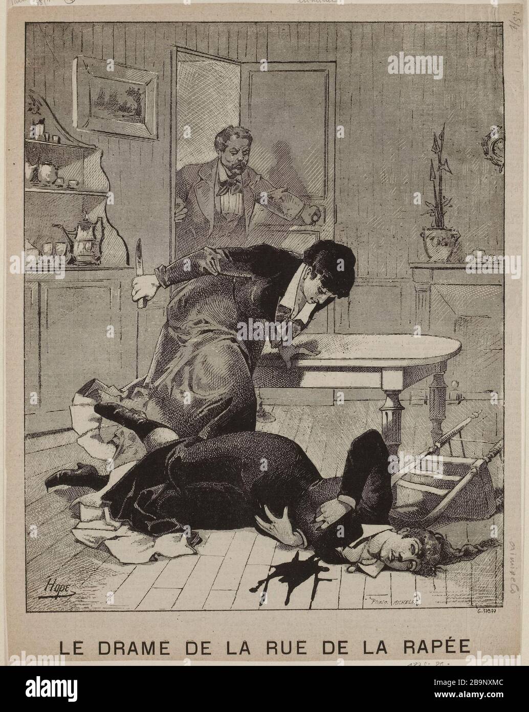 Das Drama der Straße la Rapee Stockfoto