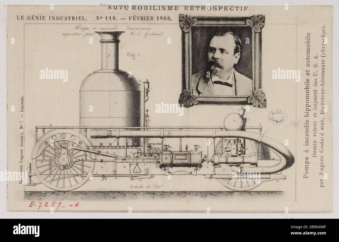 Motoring Retrospektive / Wirtschaftsingenieurwesen Nr. 110. - Februar 1860. Stockfoto