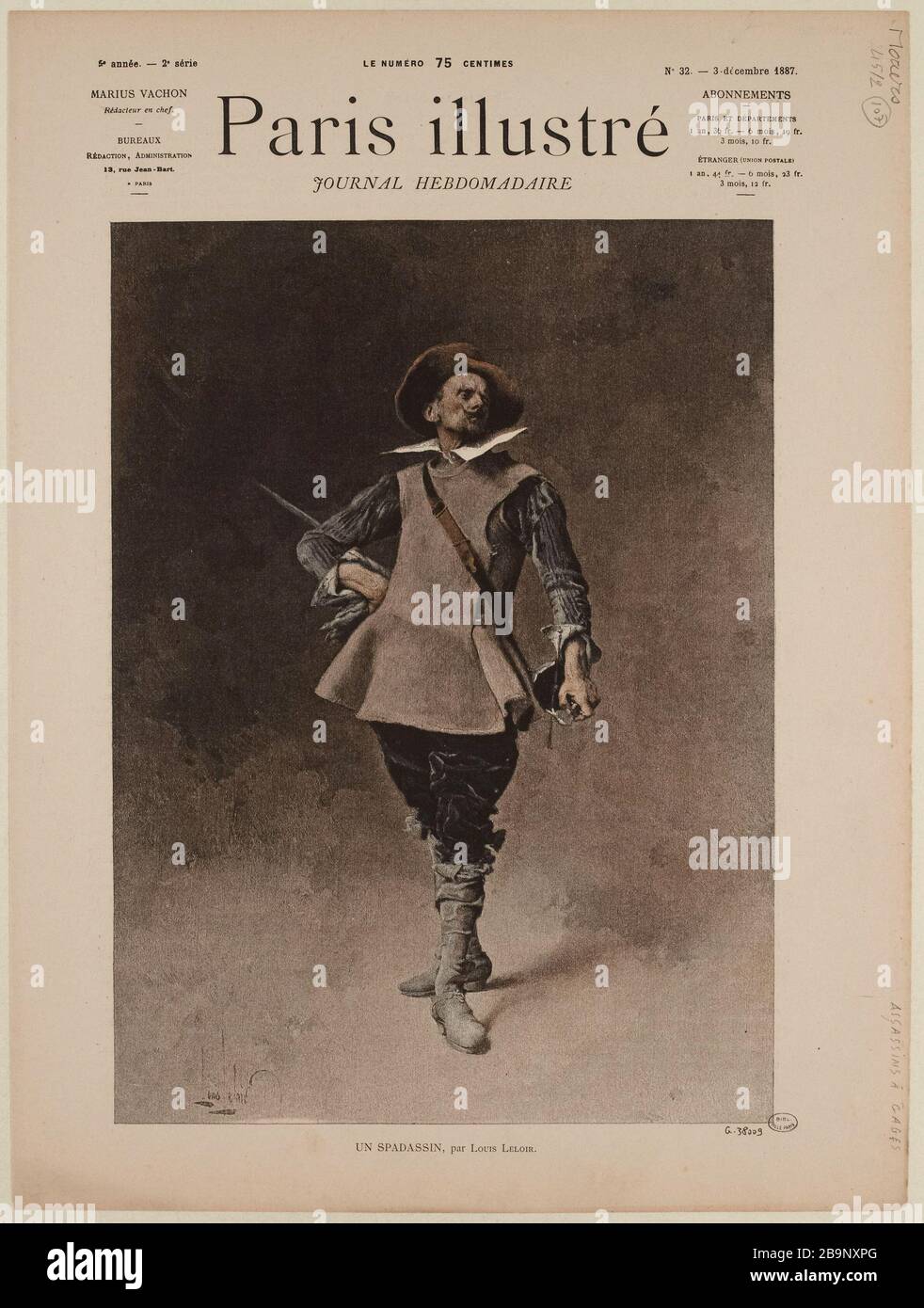 Paris Illustrated / Weekly Journal / A Swashbuckler [Berichterstattung] Stockfoto