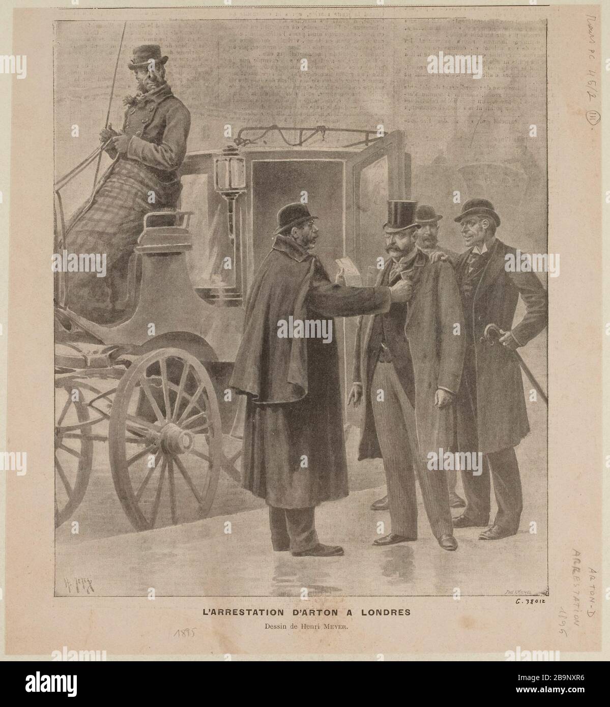 Die Verhaftung von Arton in London Stockfoto