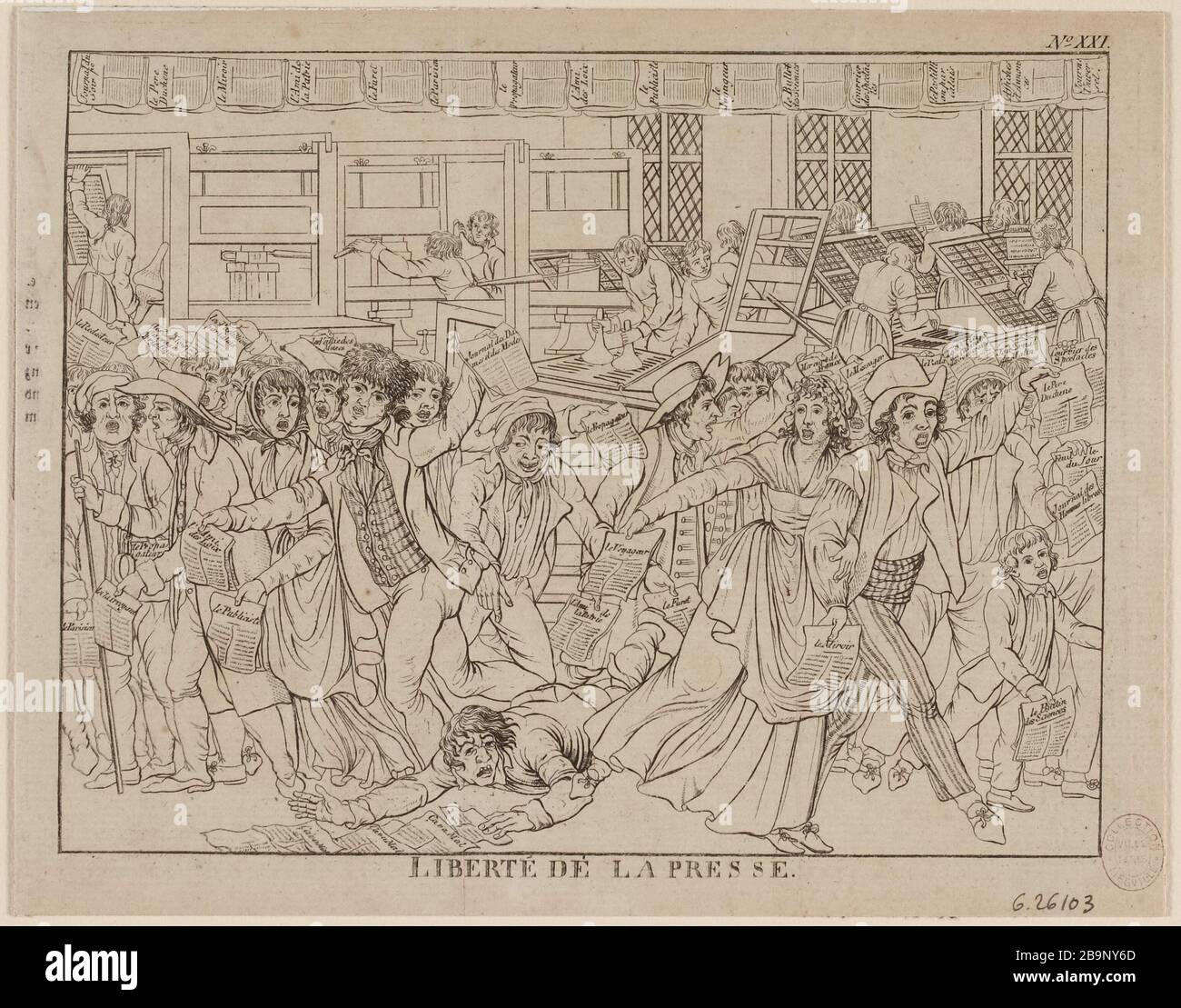 Freiheit der Presse Stockfoto