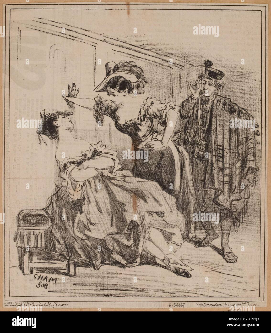 Drei Figuren in Karnevalskostüm Stockfoto