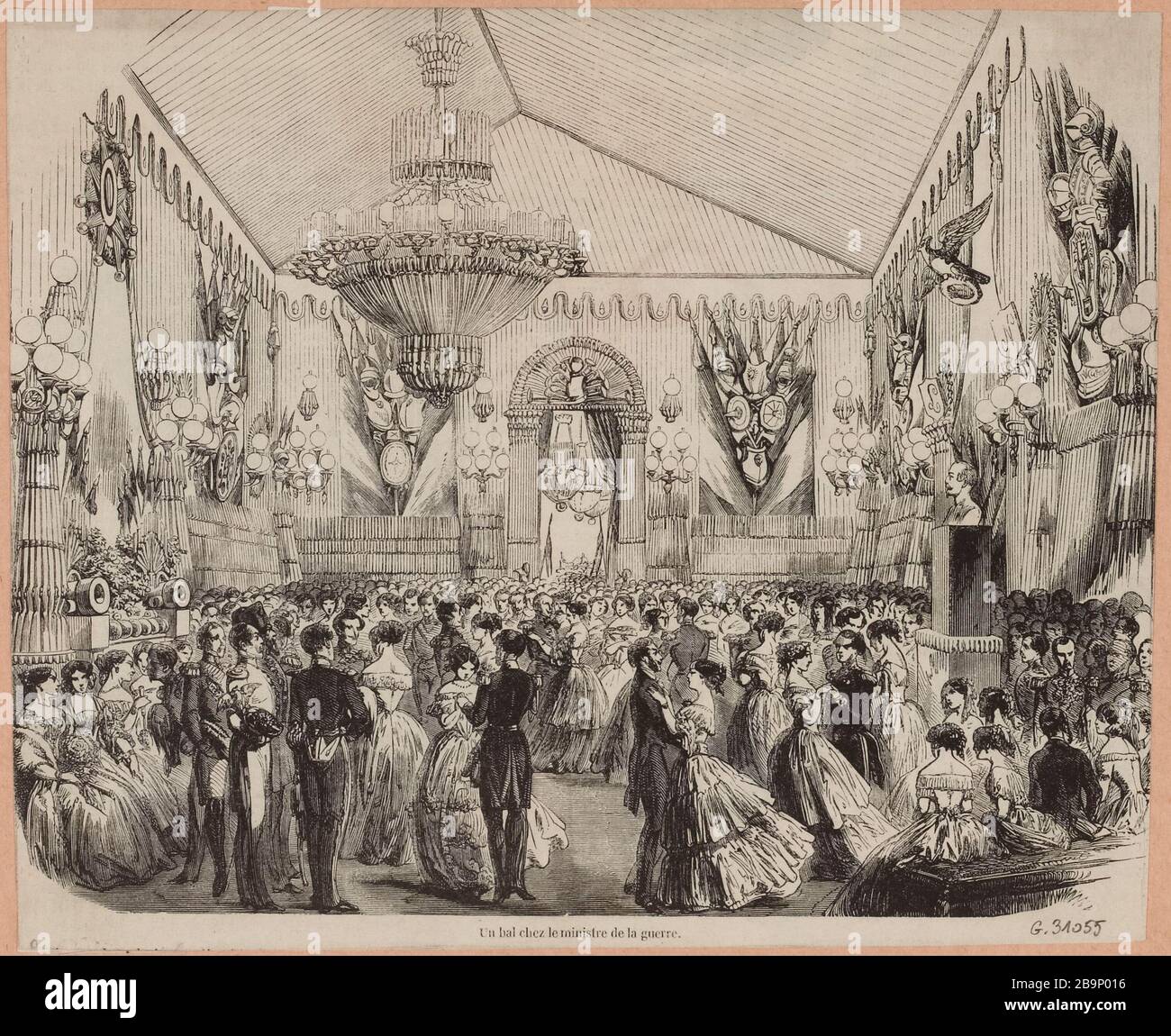 Ein Ball beim Kriegsminister Stockfoto