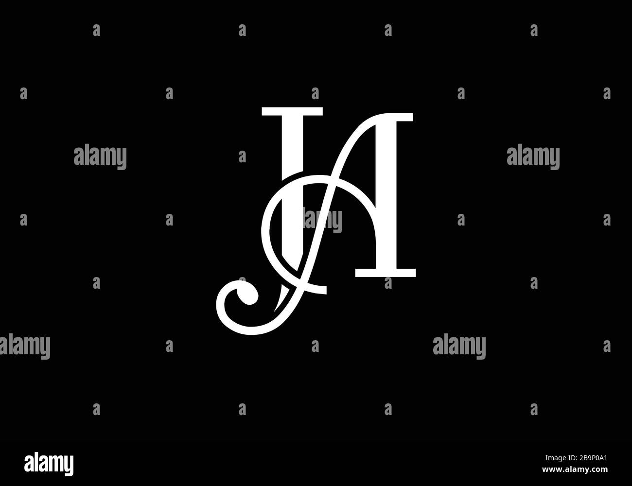 J A, ja Initial Letter Logo Design Vektor-Vorlage, grafisches Alphabet Symbol für Corporate Business Identity Stock Vektor
