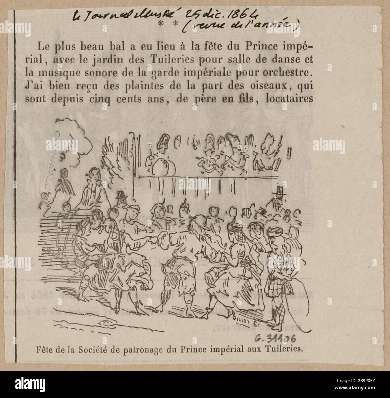 Fest der Fürstlich Kaiserlichen Patronatsgesellschaft Tuilerien Stockfoto