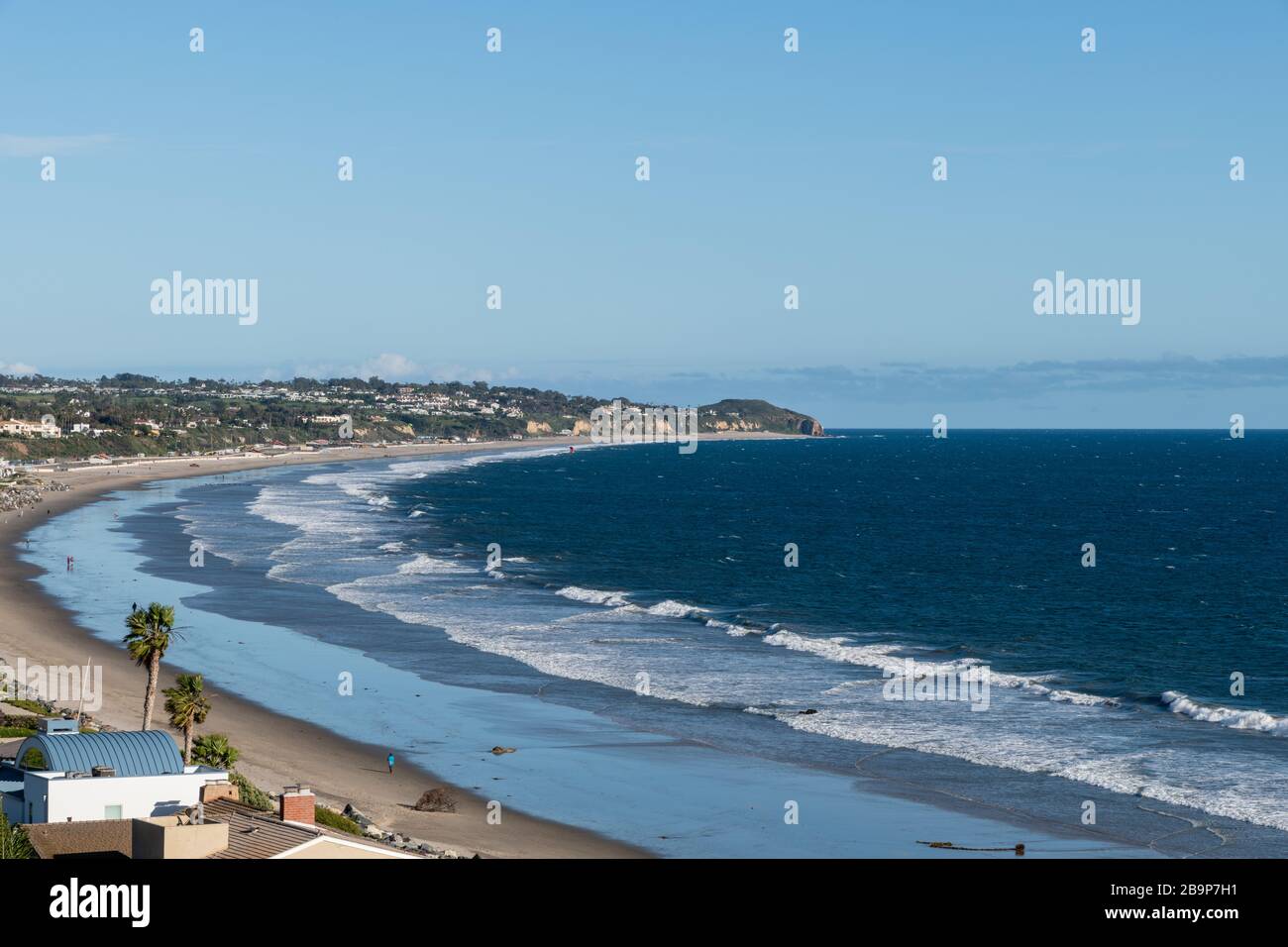 Malerischer malibu vista im Winter, Südkalifornien Stockfoto