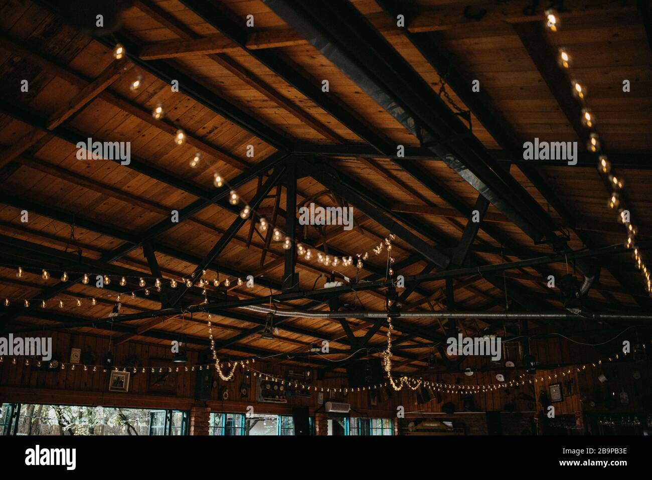 Besondere zauberhaft leuchtende Partydekoration Stockfoto