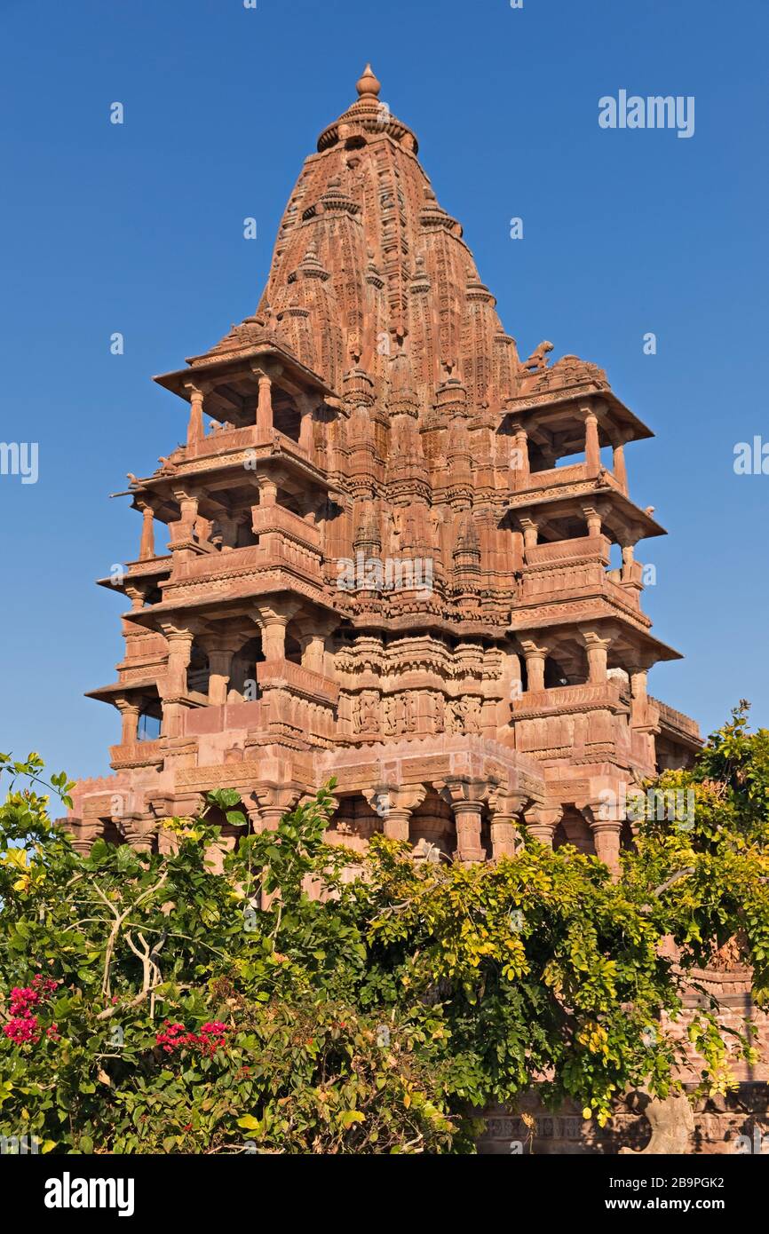Royal Cenotaph Mandore Garden Jodhpur Rajasthan Indien Stockfoto