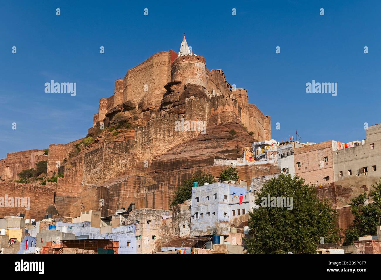 Chamunda Mata Temple Mehrangarh Fort Jodhpur Rajasthan Indien Stockfoto