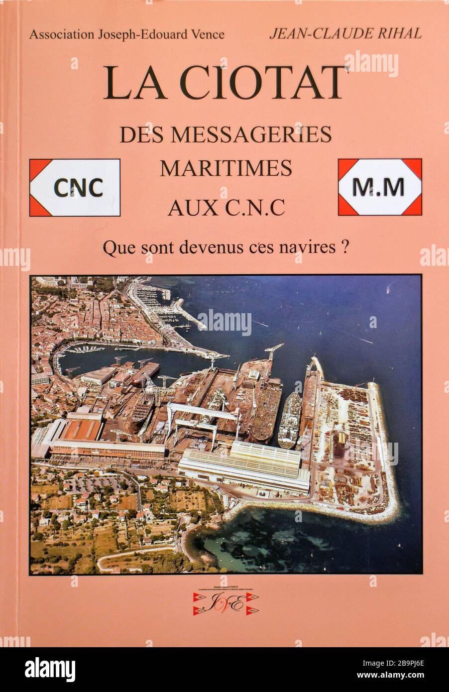 Musée de la Construction Navale, La Ciotat: Verzeichnis der Schiffe, die von der CNC-Steuerung von Jean-Claude RIHAL erstellt wurden, herausgegeben von der Association Joseph-Edouard VERNE Stockfoto