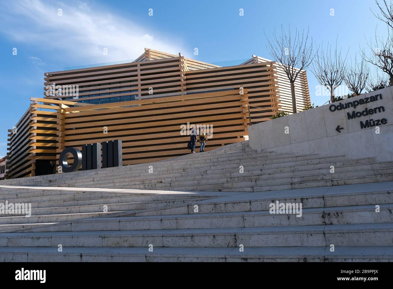 Eskisehir, TÜRKEI-März 03.2020:Odunpazari das architektonische Design des modernen Museums wurde von Kengo Kuma und seinem Team gefertigt Stockfoto