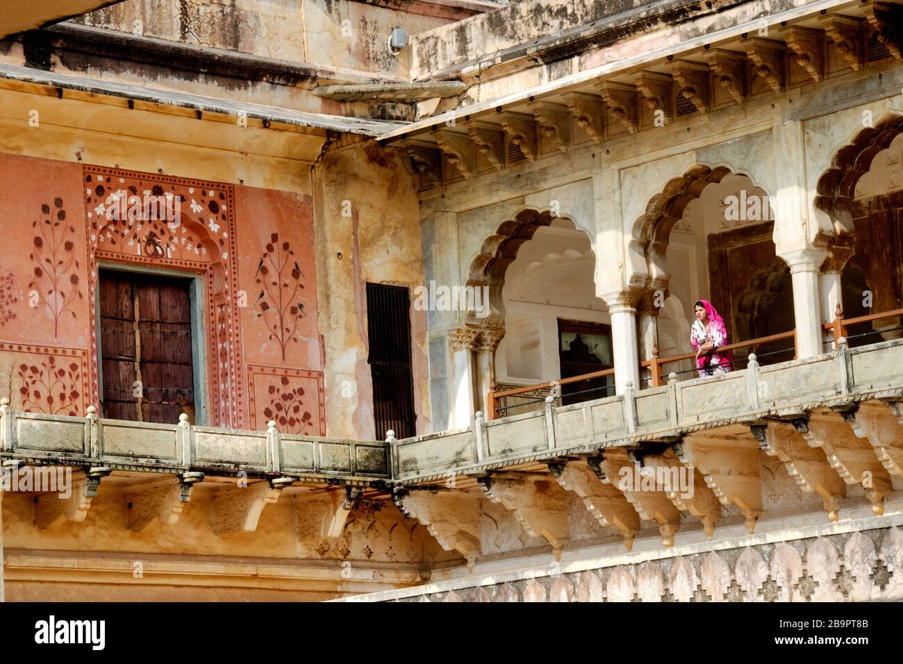 Am Stadtpalast jaipur rajasthan Stockfoto