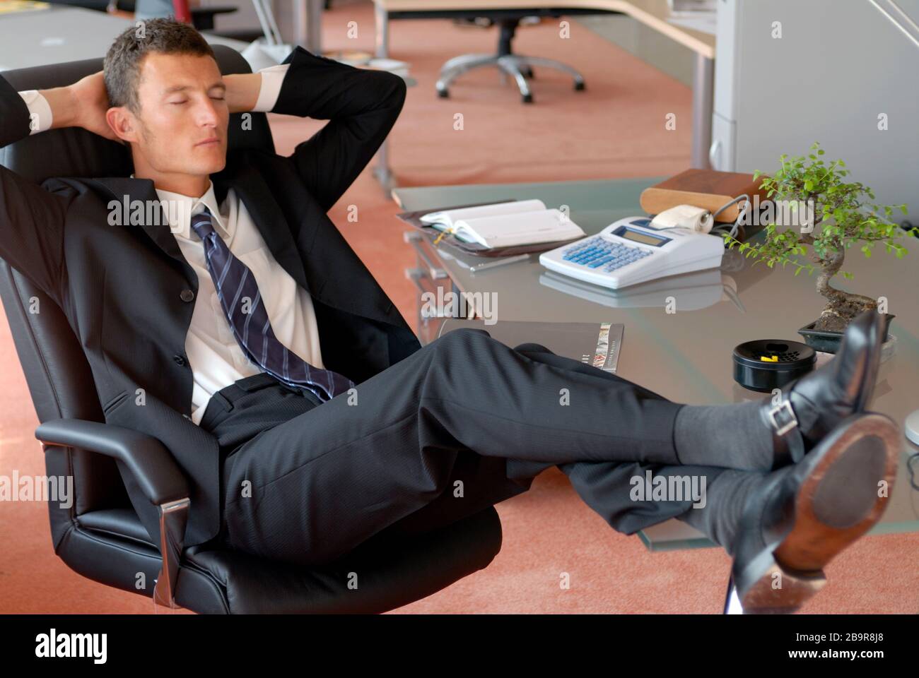 Mann, Büro Stockfoto