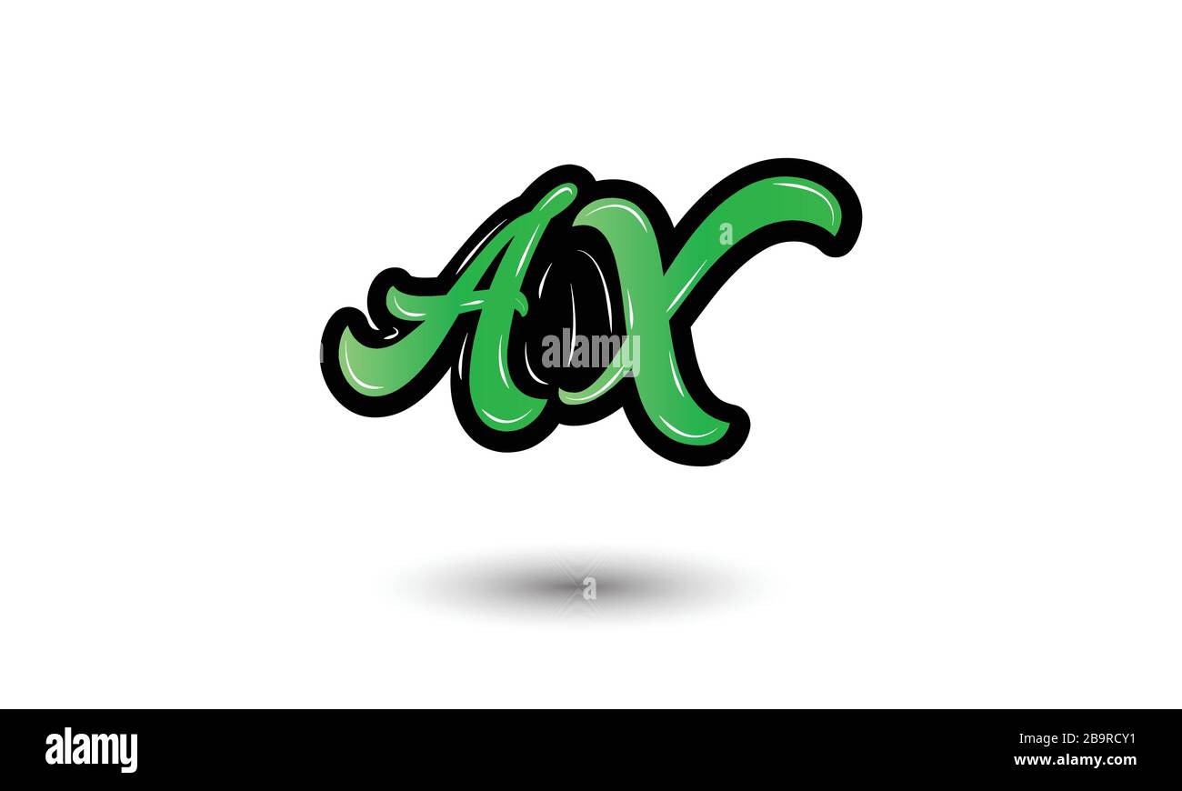AX XA Letter Logo angeschlossen Stock Vektor