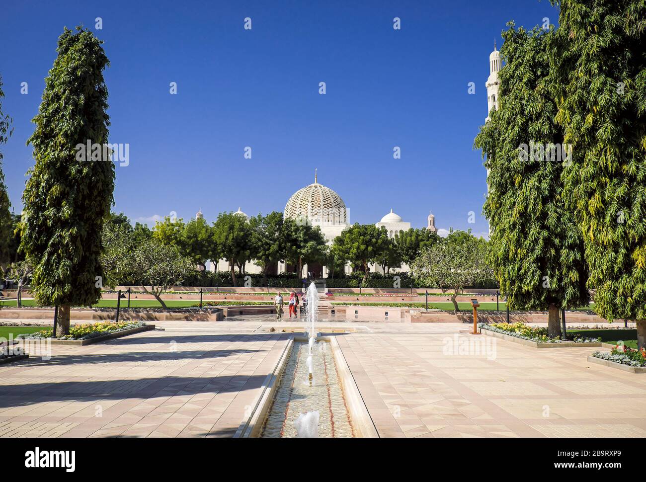 Sultan-Qaboos-große Moschee in Maskat, Oman Stockfoto