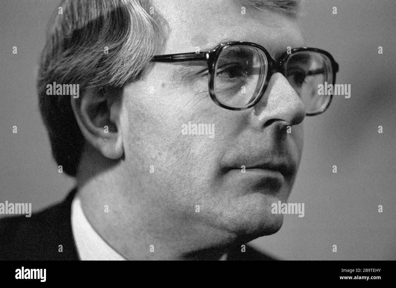 Sir John Major, ehemaliger Premierminister der konservativen Partei Großbritanniens. Stockfoto