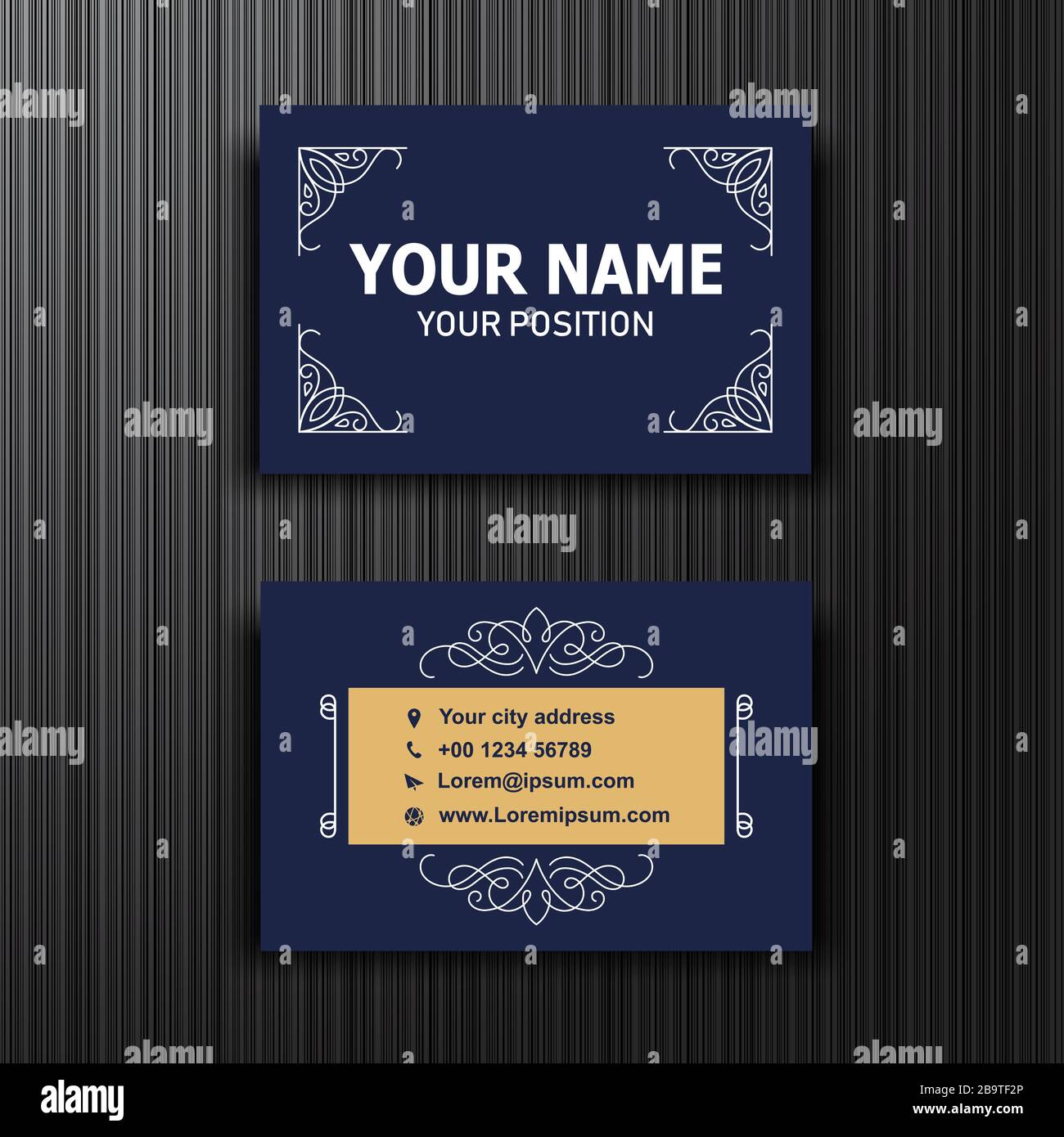 Busniess Card Design Template 2020 Stock Vektor