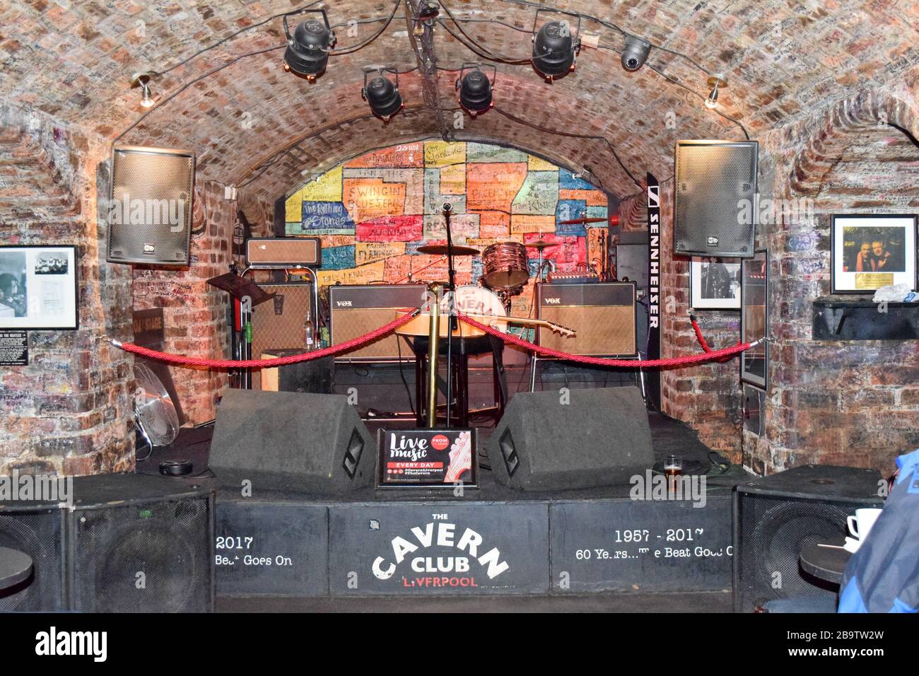 The Cavern Club Liverpool. Geburtsort der Beatles. Stockfoto
