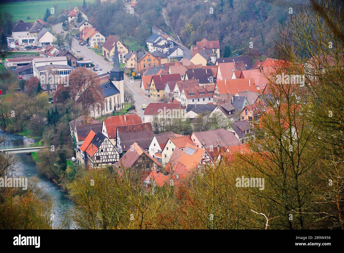 Die Stadt Widdern, BadenWürttemberg, Deutschland Stockfotografie Alamy