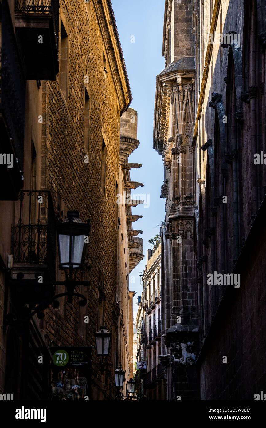 Barri Gòtic, Barcelona, Spanien Stockfoto