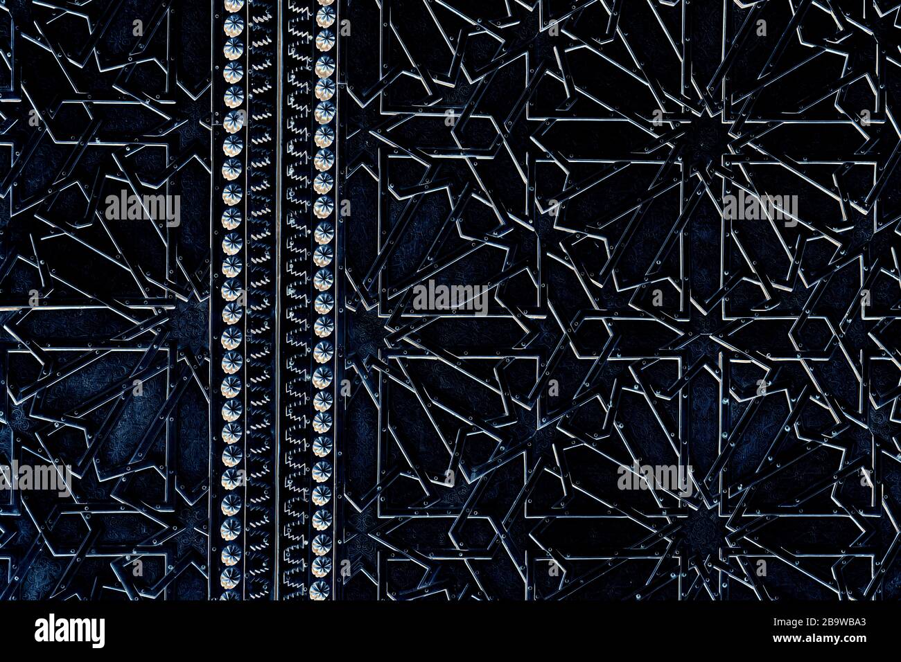 Abstraktes Hintergrundtexturbild. Traditionelles islamisches geometrisches Sternendesign. Stockfoto