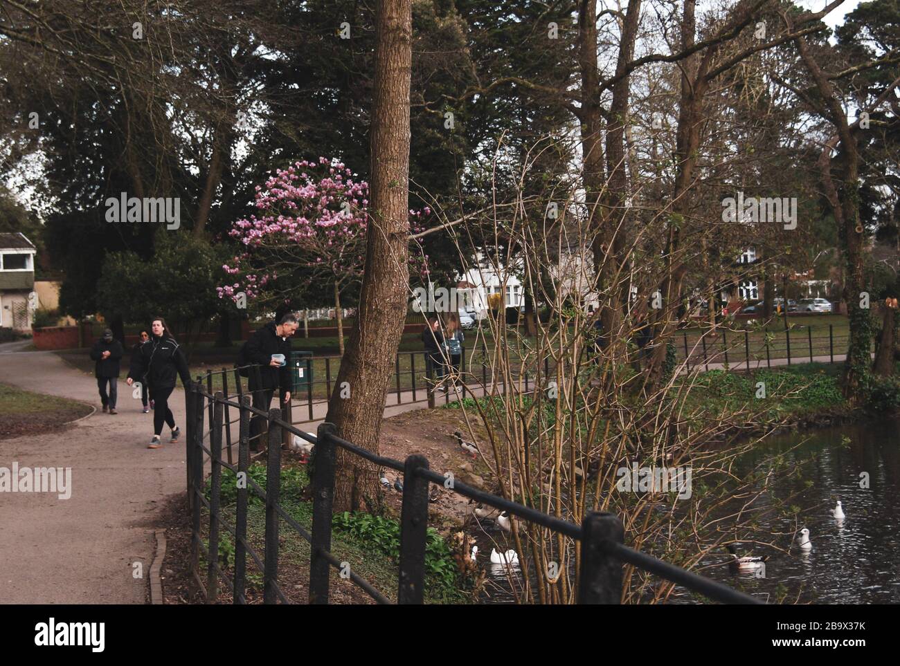 Cardiff, Wales. März 2020. Cardiff City Council hat den Spielbereich der Kinder im Roath Park aufgrund der Zunahme von COVID-19 geschlossen Stockfoto