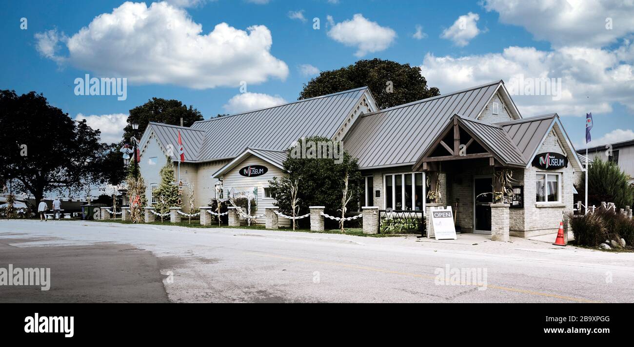 Museum am Hafen und am Wasser von Meaford, Ontario, Kanada, Nordamerika Stockfoto