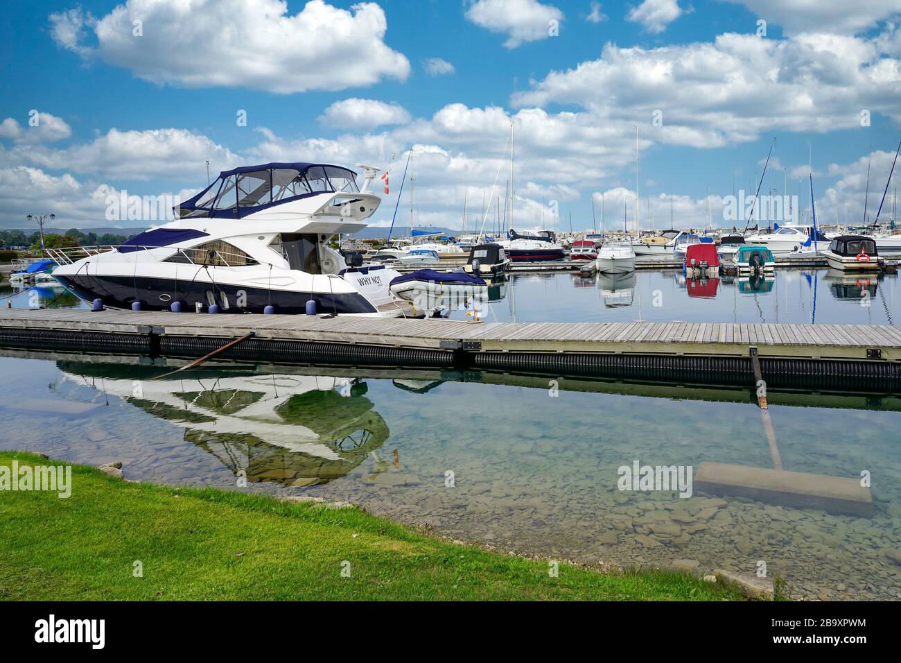 Hafen und Hafengebiet von Meaford, Ontario, Kanada, Nordamerika Stockfoto