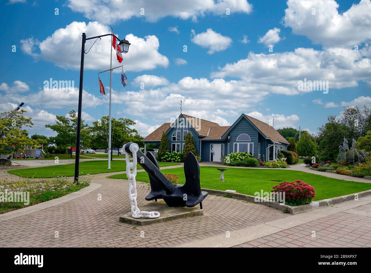 Hafen und Hafengebiet von Meaford, Ontario, Kanada, Nordamerika Stockfoto