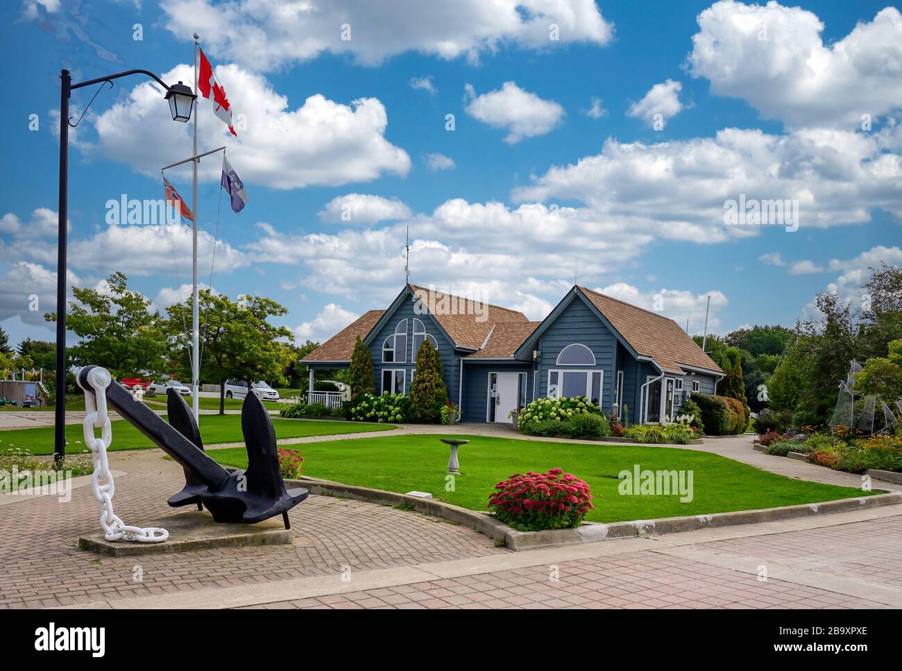 Hafen und Hafengebiet von Meaford, Ontario, Kanada, Nordamerika Stockfoto