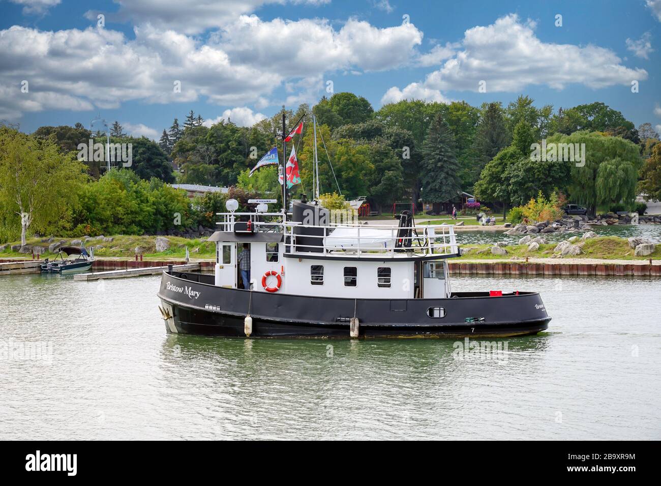 Hafen und Hafengebiet von Meaford, Ontario, Kanada, Nordamerika Stockfoto