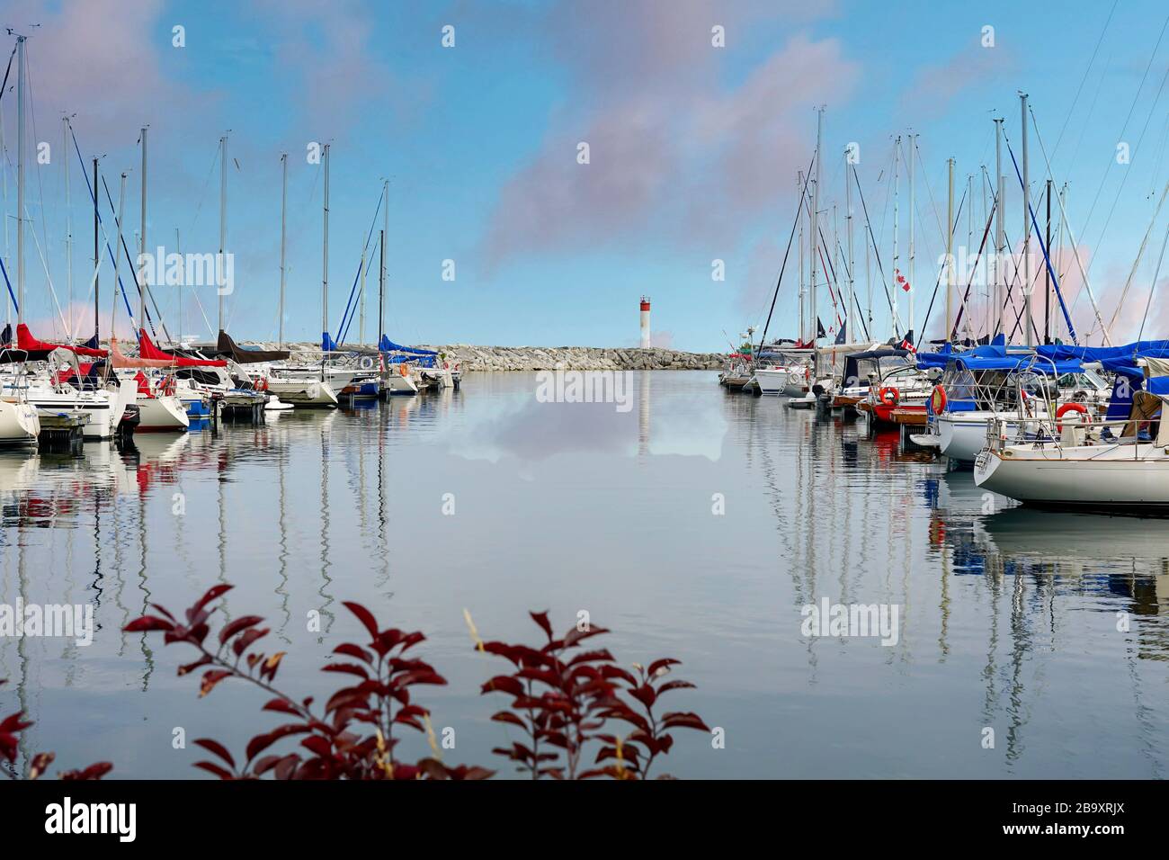 Hafen und Hafengebiet von Meaford, Ontario, Kanada, Nordamerika Stockfoto