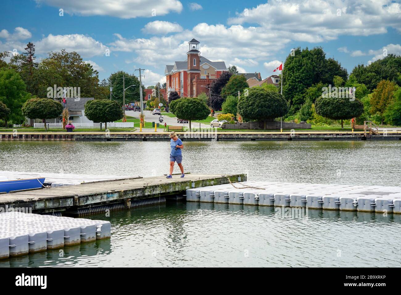 Hafen und Hafengebiet von Meaford, Ontario, Kanada, Nordamerika Stockfoto