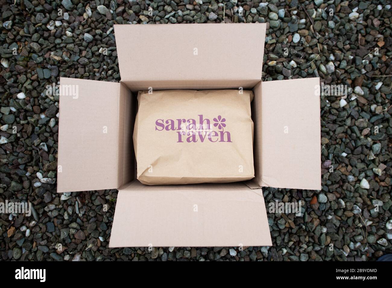 Lieferung von Gartenanlagen online von Sarah Raven Stockfoto