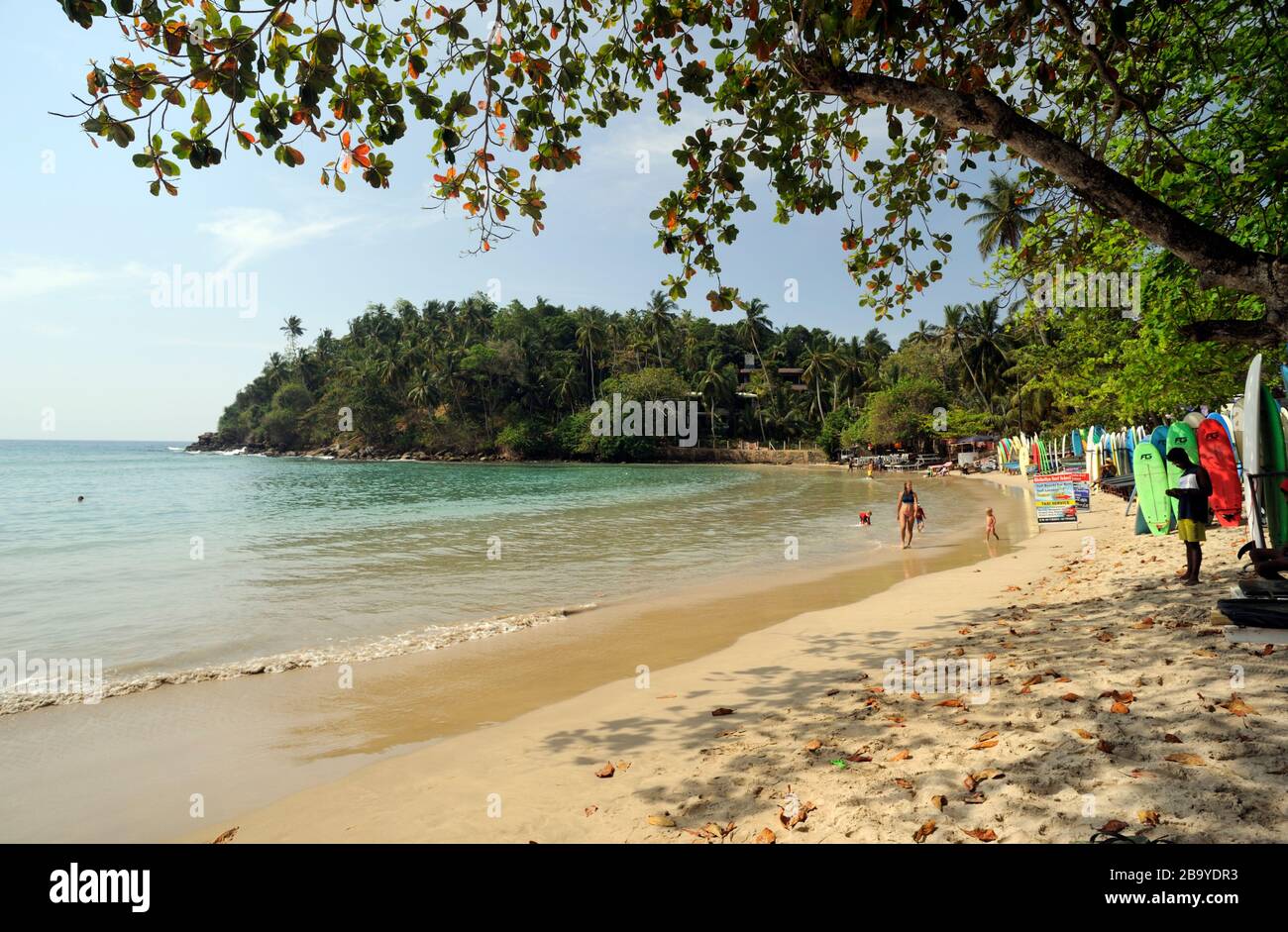 Sri Lanka, Strand von Hiriketiya Stockfoto